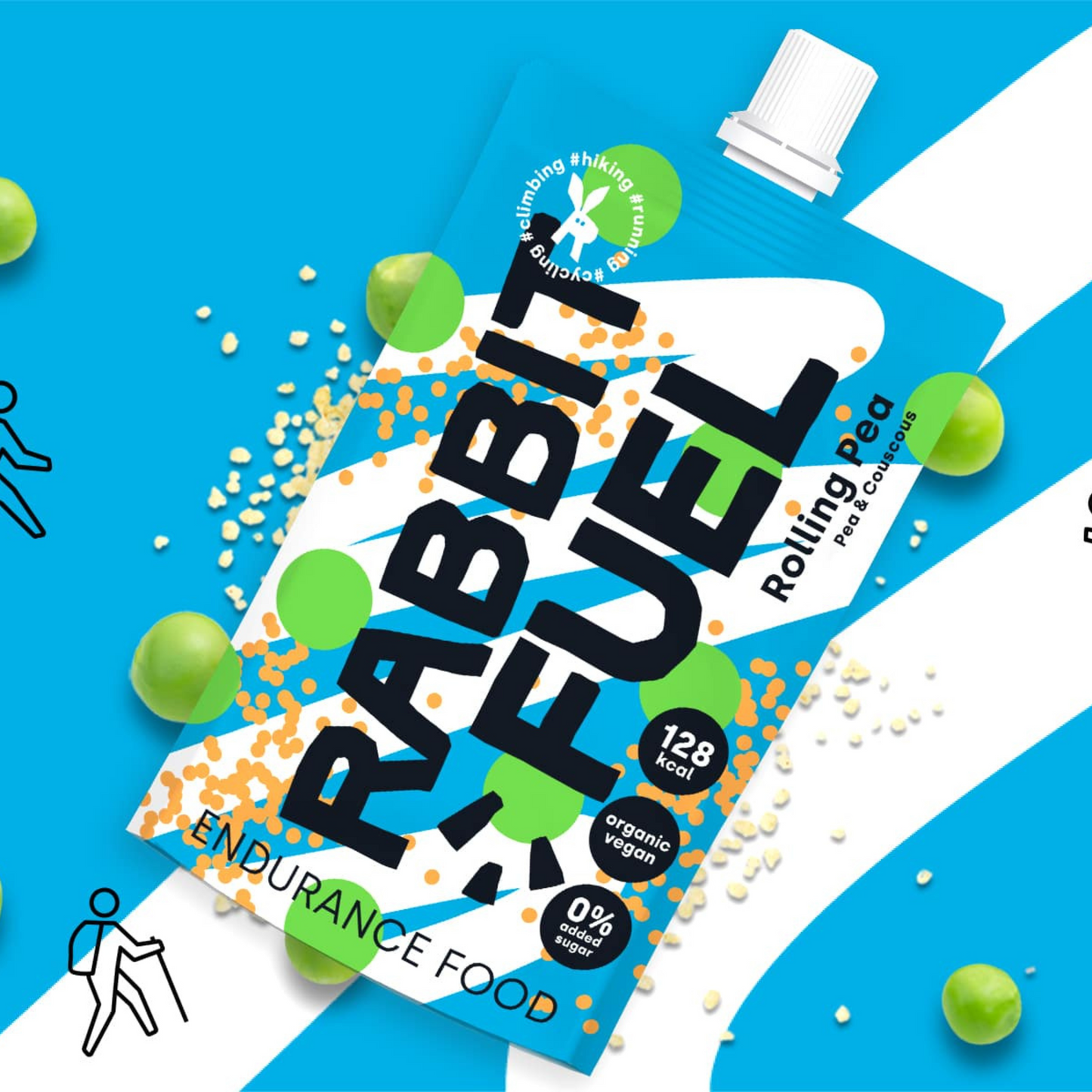 RollingPea (Pack of 6) – Organic Purée made from Peas & Couscous